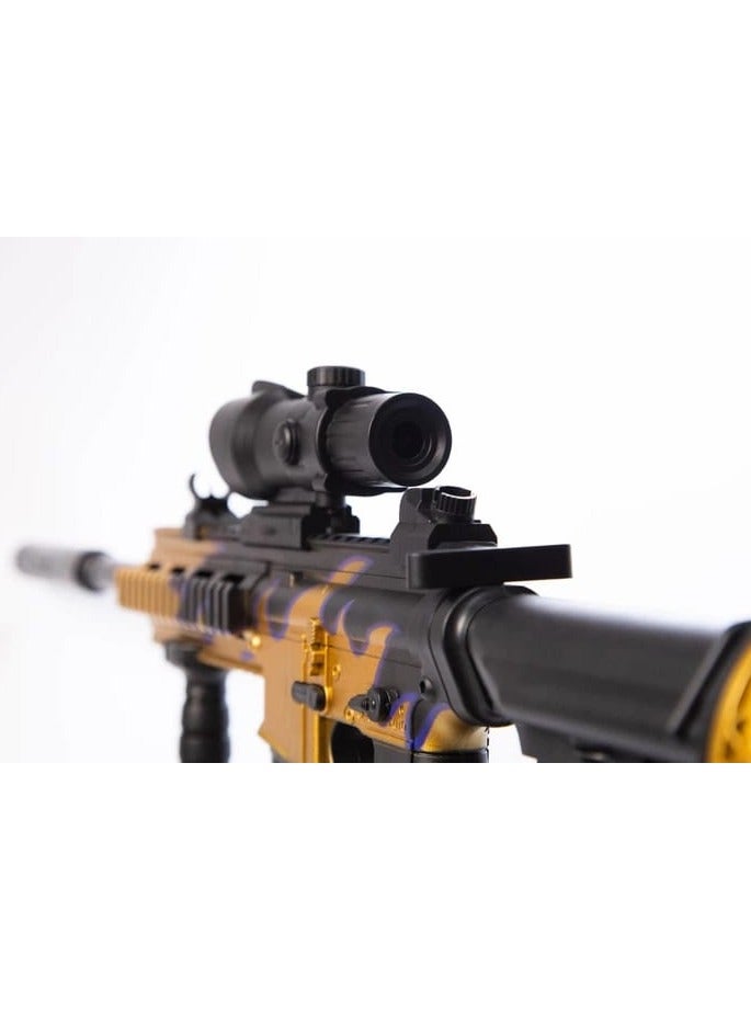 بلاستر كرات الجل M416 برسومات جرافيتي للأطفال - لعبة إطلاق رصاص ناعمة مع إطلاق نار بعيد المدى، منظار تكتيكي، وإكسسوارات - Image 5